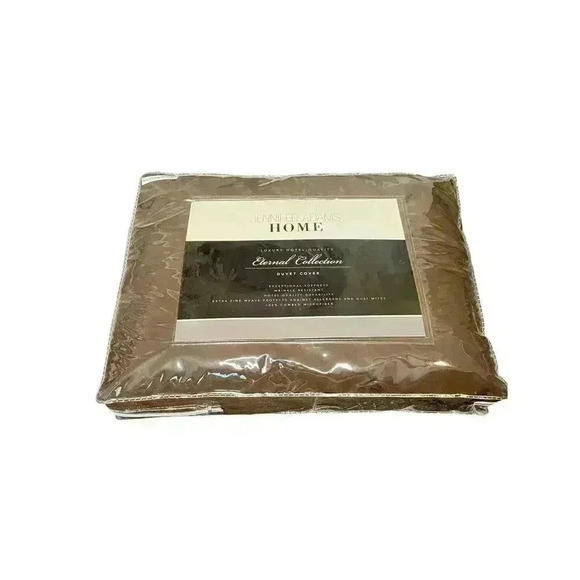 Jennifer Adams Other - Eternal Collection By Jennifer Adams King Duvet Cover Set Brown New